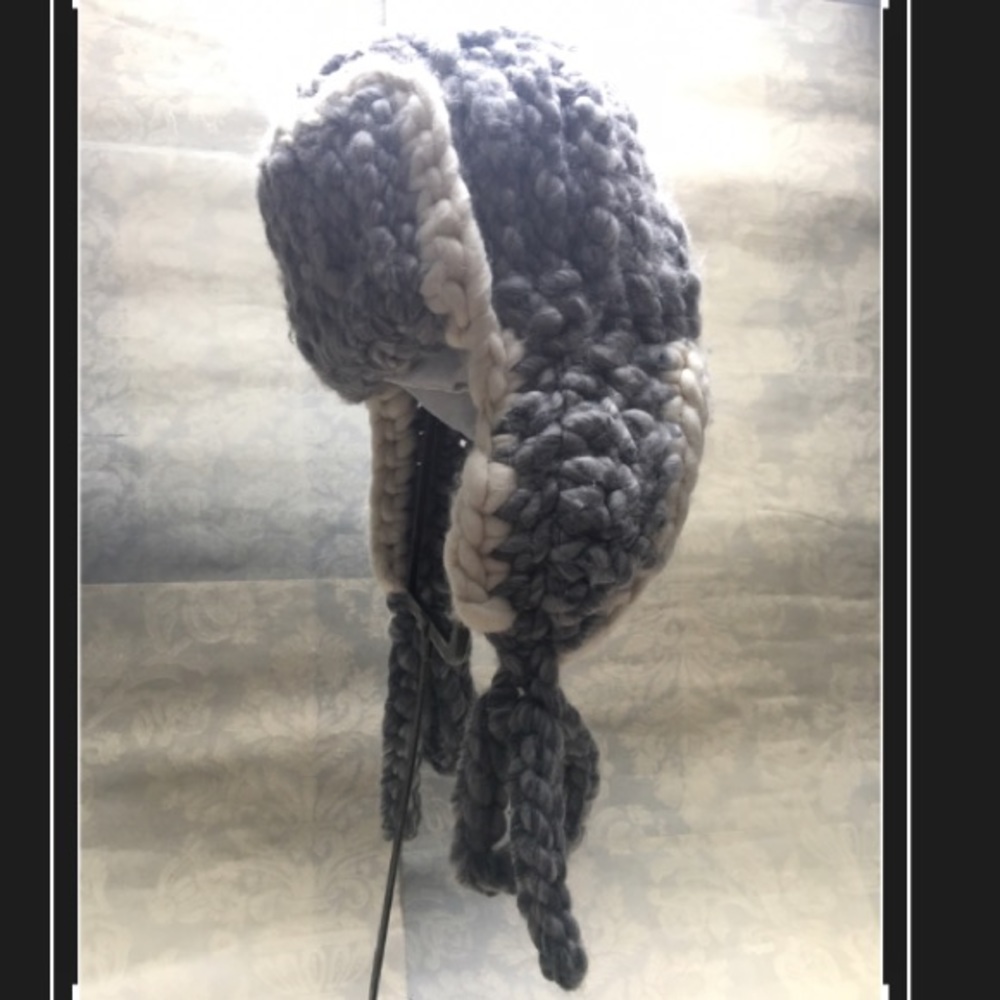 Mischa Lampert handknit wool hat with ears